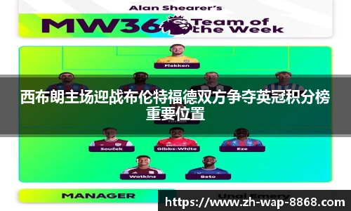 西布朗主场迎战布伦特福德双方争夺英冠积分榜重要位置
